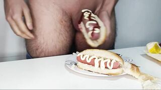 Food porno #3 - Molten Dogs - Smearing my man-meat in toppings