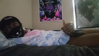 Black youngster finishes off after class