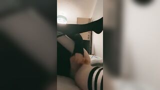 Whorish Femboy Plays With Fuck Stick and Wiggles His Uber-Cute Culo To Satisfy You