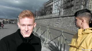 BIGSTR - two Lean Guys Get Offered Money To Have Joy With Each Other's Hard-Ons Making A Immense Dirt