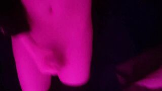 Lovely femboy wanks off until he spunks all over himself