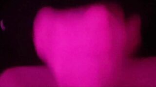 Lovely femboy wanks off until he spunks all over himself