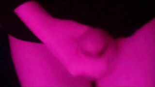 Lovely femboy wanks off until he spunks all over himself