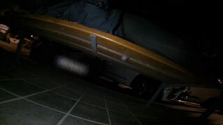 Eccentric twunk caught 3 times tearing up a bench, ¡powerful ejaculation!...