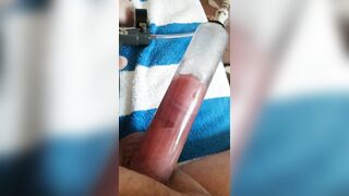 Fuckpole pumping part 1 of 2 (smallish, medium, mushroom head cillinder)