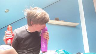 Guy and XXL faux-cocks