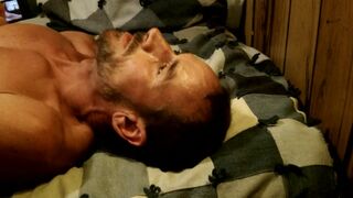 Nutting in my own jaws and munching jism