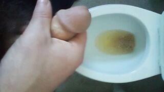 My spectacular hetero brother urinating and spunking