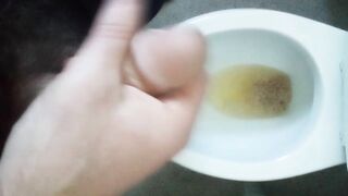 My spectacular hetero brother urinating and spunking