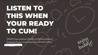 Hasty Jerk Off Instructions audio: JISM WITH ME!