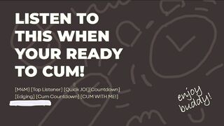 Hasty Jerk Off Instructions audio: JISM WITH ME!