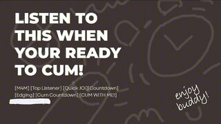 Hasty Jerk Off Instructions audio: JISM WITH ME!