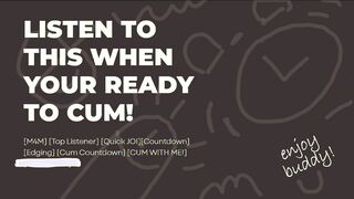 Hasty Jerk Off Instructions audio: JISM WITH ME!