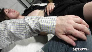 Czech youngster man Jaime Jakubowski with monstrous stiffy hand-job