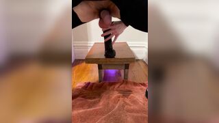 NOISY Yelling while milky butt gets porked with AMPLE 14” EBONY SAUSAGE fuck stick