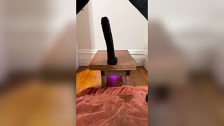 NOISY Yelling while milky butt gets porked with AMPLE 14” EBONY SAUSAGE fuck stick