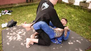 Homies getting off in the pool