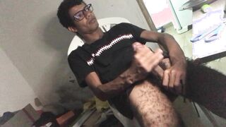 161 He was lounging down and nude, I couldn't hold it in and I spilled