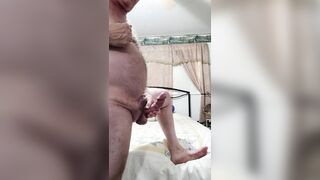 older stud milking in couch