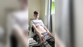 Twunk displaying his assets in his lil speedo