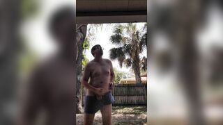 Eclipse wanking outside (orgy magic)