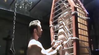 BoundMucleJocks: Tormentor Franco Dax wraps Chet Walkers sack of babymakers until it nearly squirt