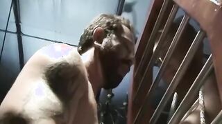 BoundMucleJocks: Tormentor Franco Dax wraps Chet Walkers sack of babymakers until it nearly squirt