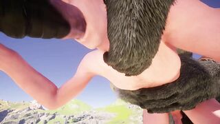 Kinky Life / Dude Gets 2 Large Wooly Jizz-Shotgun (Gang) Hairy CENTAURS