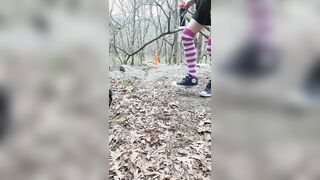 A quickie in the woods~