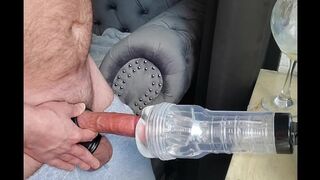 Spoken Father Fucks his Fleshlight with his Huge Stiff Penis
