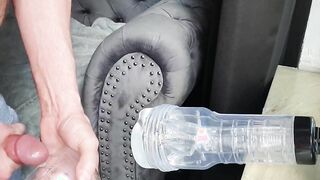 Spoken Father Fucks his Fleshlight with his Huge Stiff Penis