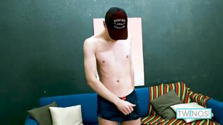 Cute Dark-hued-Haired With Glasses Michael P Likes Draining His Hard-on!