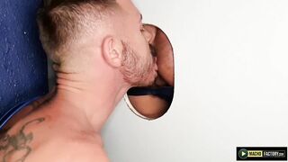 MachoFactory: Diego Sphynx throats before moist breeding Rudalo in the bathroom