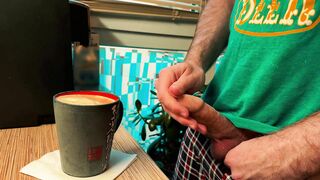 Cumpuccino. I jack off and jizm in coffee and then my mate gulps it while frolicking flick games
