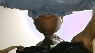 Uncircumcised vainey prick fellating and massive sack slurping...