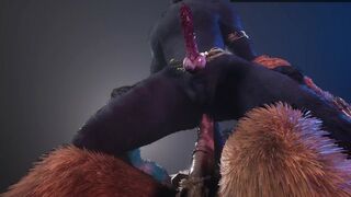 Unshaved Femboy x Monster Hard-On THREE DIMENSIONAL