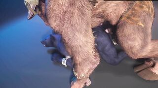 Unshaved Femboy x Monster Hard-On THREE DIMENSIONAL