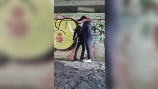 Scally homosexual men masturbate outdoor and homemade scally penetrate