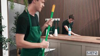 GUYS - Sam Ledger Wants A Coffee But Concludes Up Taking Joey Mills's Spunk-Pump In His Gullet