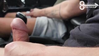 Uber Driver Jacks My Man-meat!