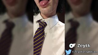 Hooded Chav uses Goth College Fellow