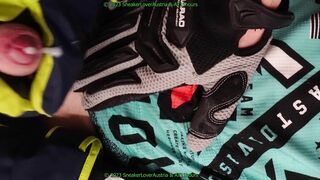 unpacking fox helmet, googles jism, sucky-sucky