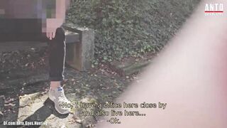 Random hetero married Stud at the park accepts my offer and tries his first queer inhale-job at his lunch