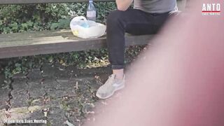 Random hetero married Stud at the park accepts my offer and tries his first queer inhale-job at his lunch