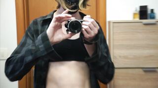 Ultra-nice insatiable femboy plays with himself