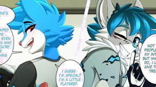 Wooly Comic Dub: Sudden Meet Up (Wooly Cartoon, Furries, Fur covered Orgy, Unshaved, Public Assfuck)