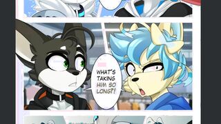 Wooly Comic Dub: Sudden Meet Up (Wooly Cartoon, Furries, Fur covered Orgy, Unshaved, Public Assfuck)