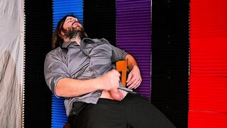 Solo Masculine Voluptuously Ejaculates on Suit