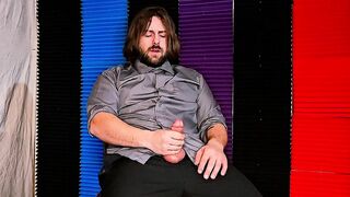 Solo Masculine Voluptuously Ejaculates on Suit
