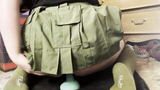 Adorable Femboy takes Node in micro-skirt